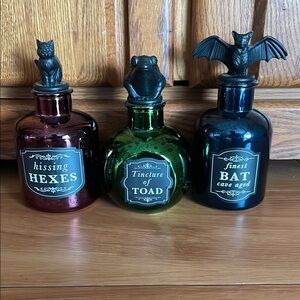 Halloween Decorative Accent Potion Bottles